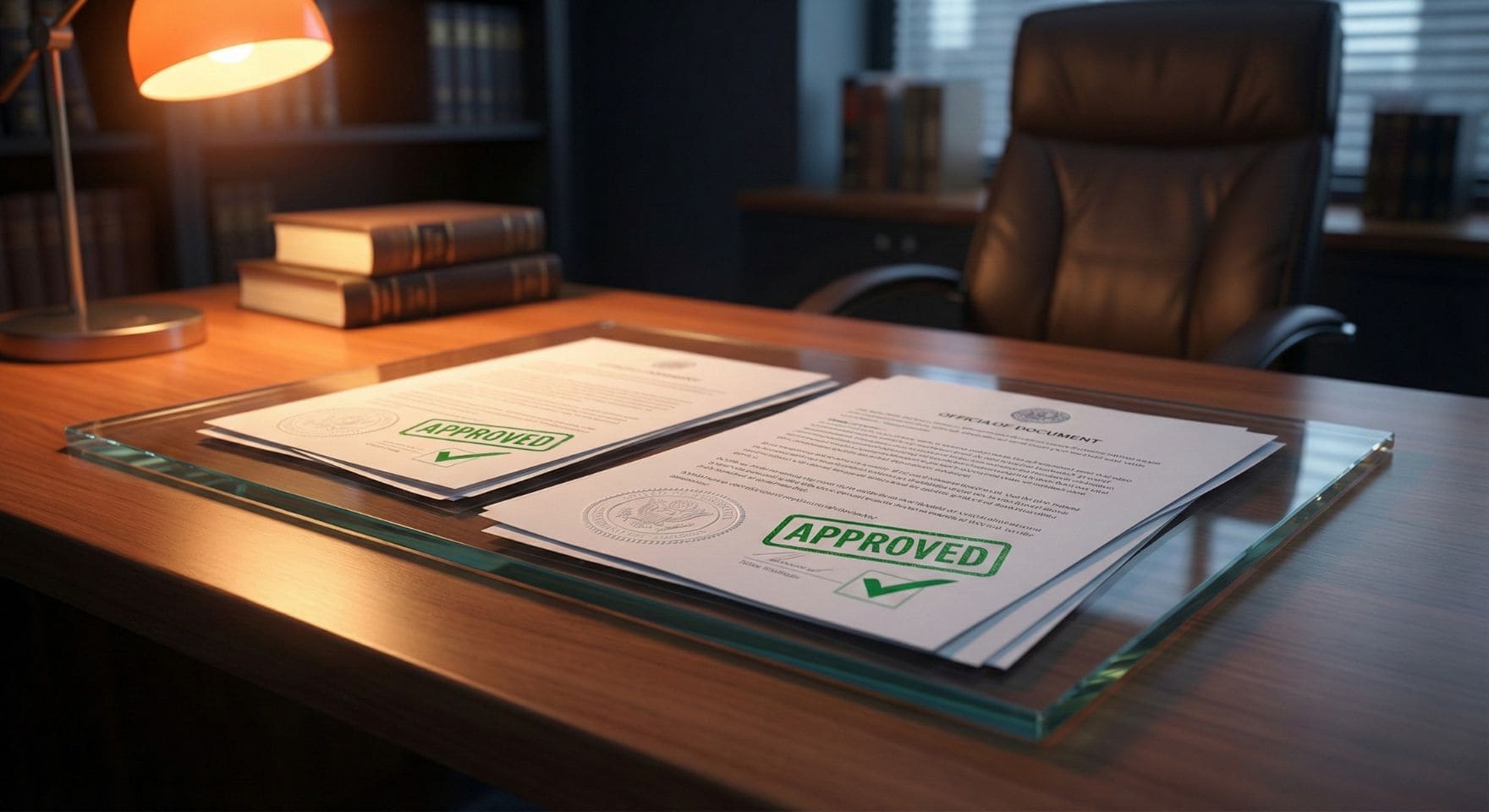 Property documents laid out for review