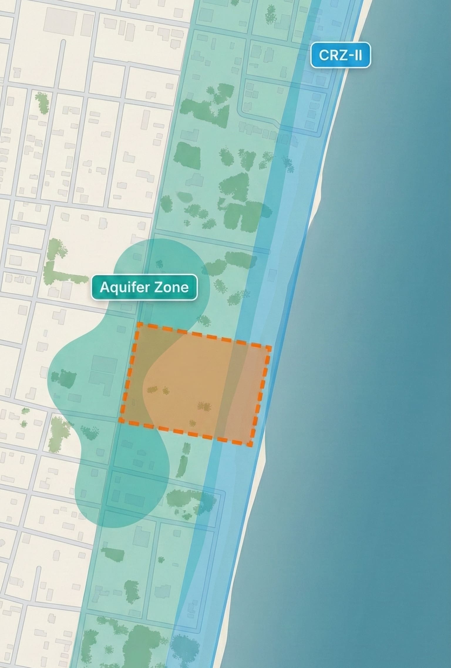 Property Map with Zone Overlays