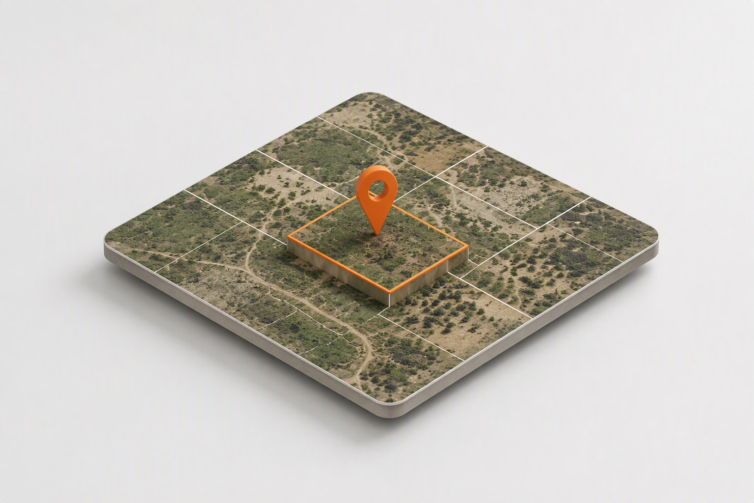 The parcel, on the earth